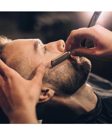 Ramaz Razor - High-Quality Stainless Steel Beard Knife with 100 Interchangeable Razor Blades for Professionals | Perfect for Wet Shaving - Buy Online on GoSupps.com