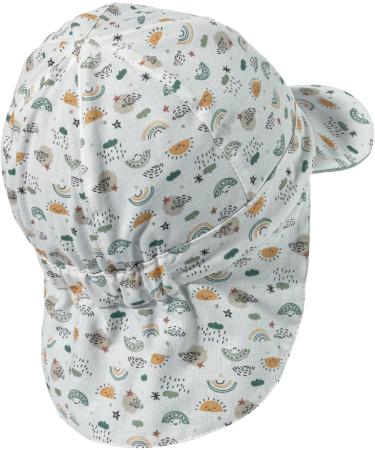 Sterntaler Turning Cap Rainbow - Unisex Baby Hat with UV 50+ Protection & Tie Tape | Stone Green - Perfect for Your Baby's Head - Buy Online on GoSupps.com