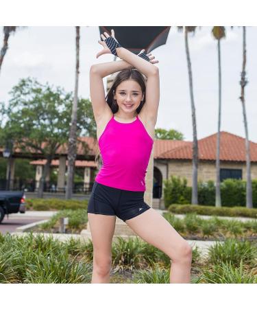Dragonwing Girlgear Bright Pink Girls Sports Cami | Active Teen and Tween Shelf Bra Tank - Buy Online on GoSupps.com