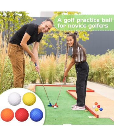 120 Pack Foam Golf Practice Balls - Realistic Feel, Limited Flight Training Balls for Indoor/Outdoor Use - Multi Colored Soft Balls for Golf Parties - Buy Online on GoSupps.com