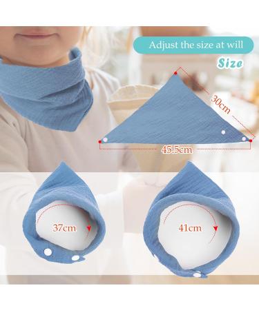 WD&CD 4-Piece Triangle Baby Dribble Bibs | Adjustable Buttons | Soft & Absorbent for Boys & Girls - Buy Online on GoSupps.com