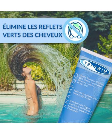 TRISWIM - Anti-Chlorine Hair Care Set Anti-Chlorine Shampoo Chlorine Neutralizing Conditioner Moisturizing Shampoo for Swimmers Conditioner for Swimmers (251+251 ml) - Buy Online on GoSupps.com