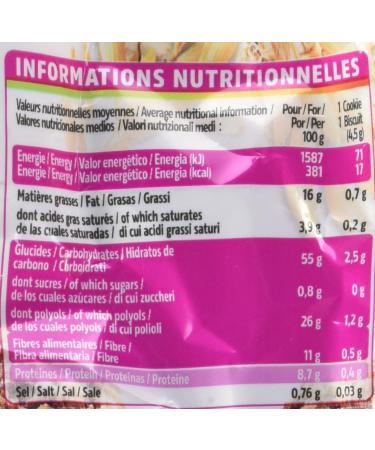 Dukan Mini Oat Bran Cookies with Chocolate Chips 100 g - Buy Online on GoSupps.com