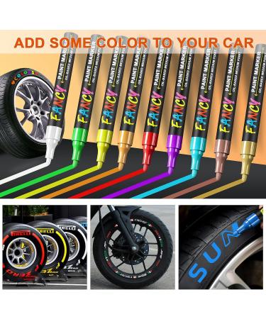 IVSUN Paint Pens Set - 20 Waterproof Oil-Based Colors for Rock, Wood, Fabric, Plastic, Glass - Fade-Proof & Permanent Paint Markers for DIY Crafts - Buy Online on GoSupps.com