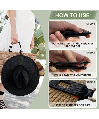 JYG Hat Clip - PU Elastic Cap Holder for Handbags and Backpacks - Travel Accessory in Black - Buy Online on GoSupps.com