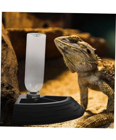 BESPORTBLE 3pcs Turtle Drinker Reptile Water Feeder Terrarium Reptile Automatic Water Dispenser Plastic Black 17X17X3.5CMx3pcs Blackx3pcs - Buy Online on GoSupps.com