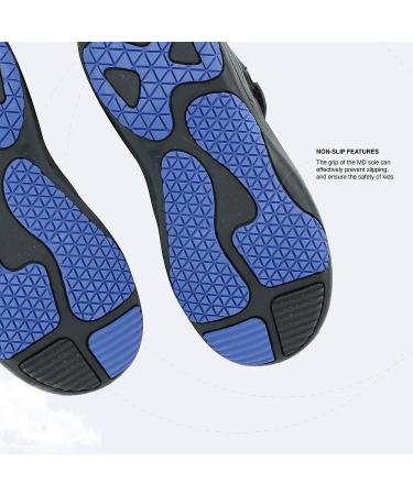 i78 Kids Sport Hiking Shoes - Lightweight Breathable Sneakers for Outdoor Activities - Blue Black - Little/Big Kid Sizes - Buy Online on GoSupps.com