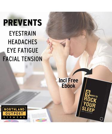 Blue Light Blocking Glasses - Over Reader Fit - Sleep Better with Anti-Glare Orange Lenses - Reduce Insomnia & Eye Strain - Ideal for Men Women & Gamers - Buy Online on GoSupps.com