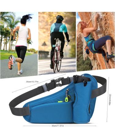 Waterproof Belt Bag with Bottle Holder | Unisex Sports Hip Pocket for Running Cycling Camping & More - Buy Online on GoSupps.com