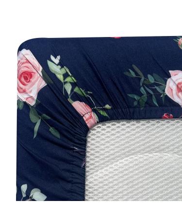 AMROSE 3 Pack Easy Care Changing Pad Covers - Ultra Soft Microfiber Sheets for Baby Boys and Girls - Floral & Butterfly Design - Pink (Set of 3) - Buy Online on GoSupps.com