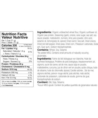 CHEF WOO THAI LEMONGRASS RAMEN NOODLES (Pack of 12) | Made with Organic Ramen Noodles | Plant Based Protein | Certified Vegetarian Vegan Kosher Halal | Made with better for you ingredients| Amazing flavour - Buy Online on GoSupps.com