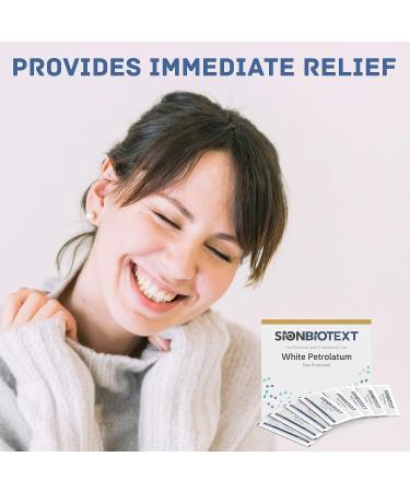 Sion Biotext White Petrolatum Jelly - 144-Count Large Value Pack for Skin Therapy and Protection - Chapped Lip Balm, Diaper Rash, Cracked Heels & Feet - 0.5g Individual Foil Packs - Buy Online on GoSupps.com