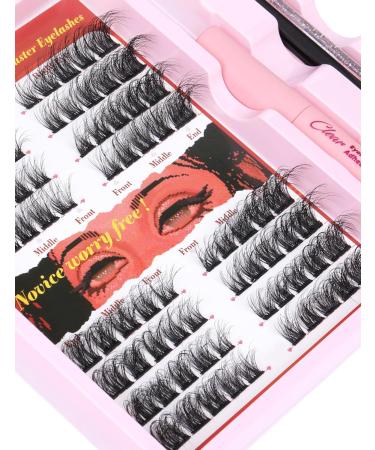 Goddvenus Eyelash Extension Kit - D Curl Wispy Lash Clusters with Glue and Tweezers - Buy Online on GoSupps.com