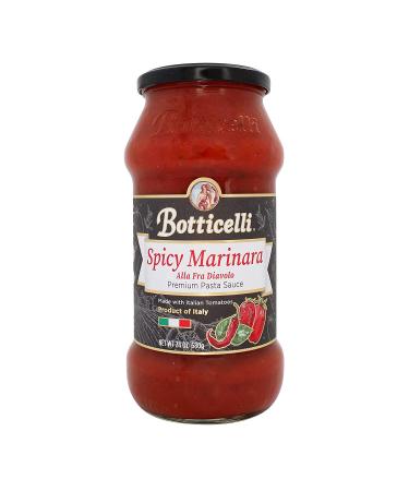 Botticelli Premium Spicy Marinara Pasta Sauce - Italian Tomato Sauce with Chili Peppers for Seafood - 24oz - Buy Online on GoSupps.com