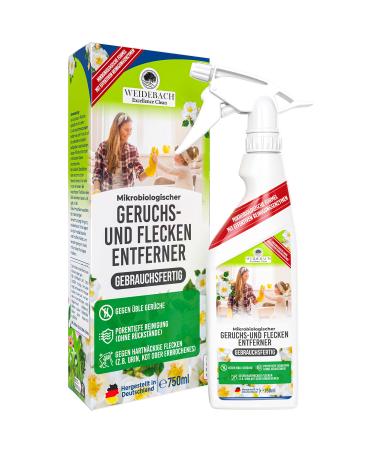 Weidebach of fresh and effective odor and stain remover for the household ready for use biodegradable against stubborn stains and smells odor neutralizers smell removal 1x for household