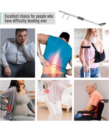 Nail Clippings with Long Grip Toenail Scissors for Seniors & Disabled - Curved Pedicure Tool (M-Length 72cm) - Easy Access & Comfortable Use - Buy Online on GoSupps.com