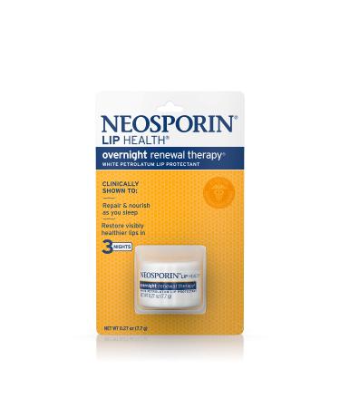 Neosporin Overnight Lip Health Renewal Therapy 0.27 Ounce Jar (8ml)