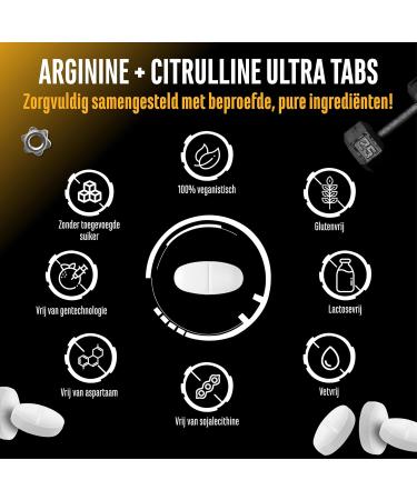 VitamineVersand 24 Larginine + Lcitrulline Ultra tablets 300 tablets with 1100 mg Highdose combination of Larginine base and Lcitrulline malate 21 Vegan - Buy Online on GoSupps.com