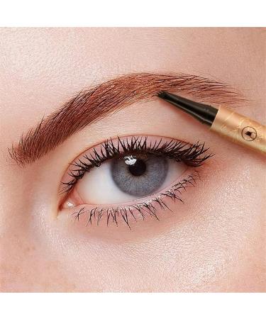 Magic Eyebrow Pencil with Eyebrow Razor 3D Lasting Waterproof Microblading Eyebrow Pencil Contouring Pen 4 Tipped Precise Brow Pen Natural Fine Stroke Microblading Eyebrow Pencil (Color : Dark Brown - Buy Online on GoSupps.com