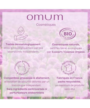 OMUM - Le D licat - D odorant naturel bille - Sans sels d'aluminium - 24H de protection - 100% compatible grossesse et allaitement 99% des ingr dients d origine naturelle - Vegan - 50 ml 100 ml (Lot de 1) - Buy Online on GoSupps.com