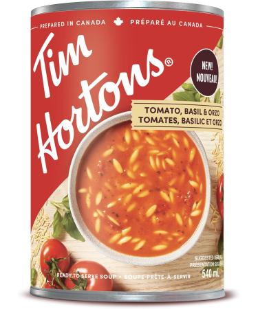 Tim Hortons Tomato Basil & Orzo Soup Ready to Serve 12 Cans x 540mL - Buy Online on GoSupps.com