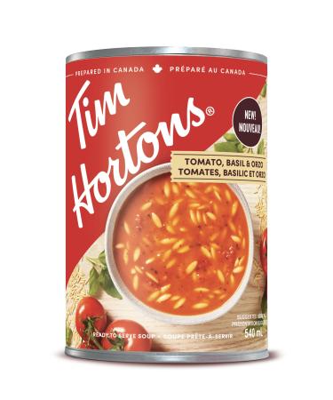 Tim Hortons Tomato Basil & Orzo Soup Ready to Serve 540mL Can