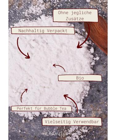  Kamelur 1 kg of organic cassava starch tapioca starch without additives - high-quality food starch from cassava root - tapioca starch BIO in biodegradable packaging - Buy Online on GoSupps.com