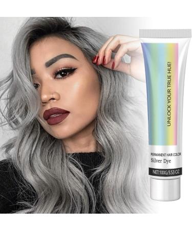  Qkbuza 100g Gray Hair Dye Permanent Hair Color Cream Natural Dye Cream Color Wax - Buy Online on GoSupps.com