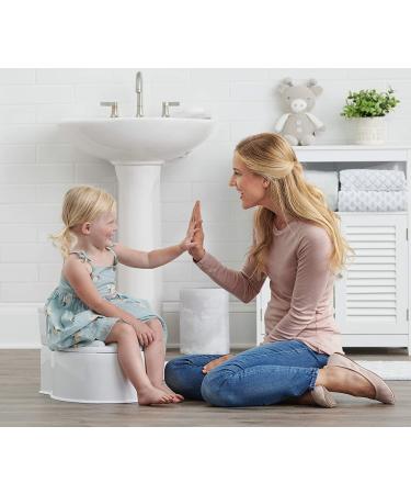 Regalo 2-in-1 Potty Training Kit with Flushing Sound | Grow with Me Design | On-the-Go Portability | Removable Transition Seat | Soft Foam Seat | White - Buy Online on GoSupps.com
