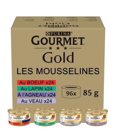 Nestle Nestle Gourmet Gold Les Mousselines: Rabbit Beef Veal Lamb - Pack 96x85g Chicken 85 g (96 pack)