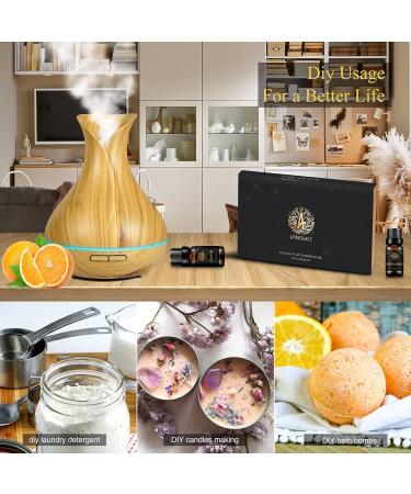 Aromatherapy Lemon Essential Oil Set for Diffuser 100% Pure Orange Oils Set for Humidifier 10x10ml 100% Pure Cypress Essential Oils Set for Air Freshener-Juniper Berry Cedar Geranium Rosemary Oils - Buy Online on GoSupps.com