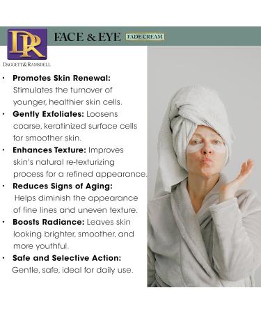 Daggett & Ramsdell Face and Eye Fade Cream with Oligopeptide 2% 4 oz. - Hyperpigmentation and Wrinkle Treatment Safe for Sensitive Skin - Buy Online on GoSupps.com