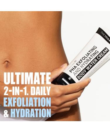 The Inkey List PHA Body Water Cream 150ml | Ultimate 2-in-1 Moisturiser For Exfoliation & Hydration | For Smoother Brighter and More Even-looking Skin | Fragrance Free | Suitable For All Skin Types - Buy Online on GoSupps.com