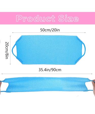 Buy Gjinxi Peeling Gloves & Back Scrubber - 2 Piece Washcloth Set for Exfoliation & Bathing Accessories (Blue) - International Shipping Available - Buy Online on GoSupps.com