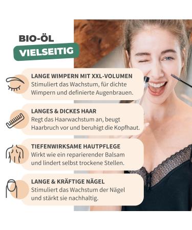 Buy Bionoble Organic Castor Oil 500ml - 100% Pure Cold-Pressed for Hair Eyelashes Beard & Nails - Vegan & Cruelty-Free with Glass Bottle & Pump - Perfect Mascara Kit - Buy Online on GoSupps.com