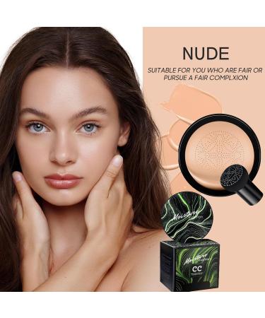 Mushroom Head CC Cream - BB Cream Foundation for All Skin Types | Long-Lasting Moisturizing Concealer | Full Coverage for Mature Skin (Nude) - International Shipping Available - Buy Online on GoSupps.com