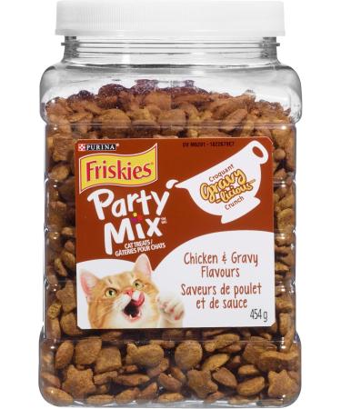 Friskies Party Mix Cat Treats Gravy-Licious Crunch - 454 g & Party Mix Cat Treats Gravy-Licious Turkey & Gravy Crunch 454 g Canister 454 g (Pack of 1) Cat Treats + Cat Treats Turkey&Gravy Crunch - Buy Online on GoSupps.com