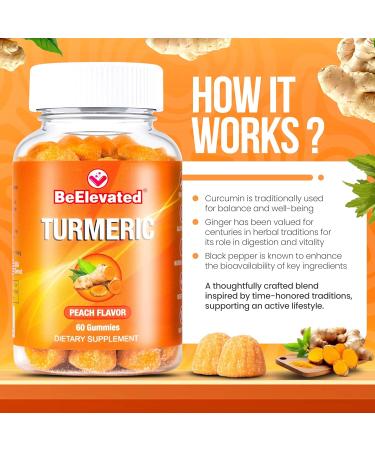 BeElevated Ginger and Turmeric Supplement Gummies (Pack of 1) Bundle with Triple Magnesium Complex (Pack of 2) Plant-Based Support for Joints Sleep and Daily Balance Vegan Non-GMO (3 Items) - Buy Online on GoSupps.com