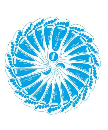 Blue 60 Pairs Premium Disposable Feet Pads for Sunless Tanning - Sole Protector (120 feet) - Buy Online on GoSupps.com
