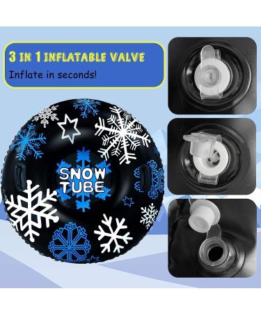 Inflatable Snow Tube with Handles - Heavy Duty Snow Sled for Winter Outdoor Fun - Buy Online on GoSupps.com