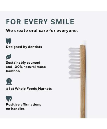 PLUS ULTRA Eco-Friendly Bamboo Toothbrush | 'Hello Gorgeous' | Biodegradable & BPA-Free Soft Bristles - Buy Online on GoSupps.com