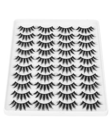 Soft Long Dense False Eyelashes - 20 Pairs for Stunning Eye Makeup | Shop Internationally - Buy Online on GoSupps.com