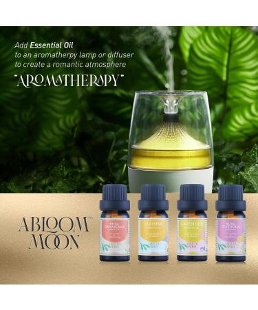 Abloom Moon Massage Oil Gift Box - 4 x 10ml Essential Oils for Aromatherapy Massage & Hair Care | Rose Jasmine Lavender - Buy Online on GoSupps.com