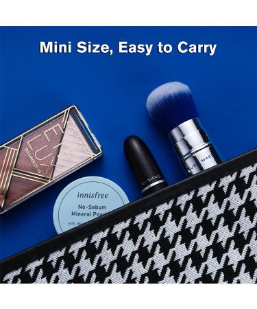 Brush Master Retractable Kabuki Makeup Brush - Portable Travel Powder Brush in Blue - Buy Online on GoSupps.com