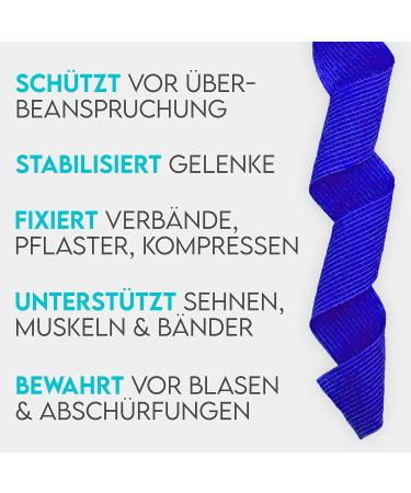 Hund ist K nig Self-Adhesive Elastic Bandage 12x4.7m - Versatile Adhesive Bandage for Humans & Animals | 12 Rolls (5cm x 4.7m) - Blue - Buy Online on GoSupps.com