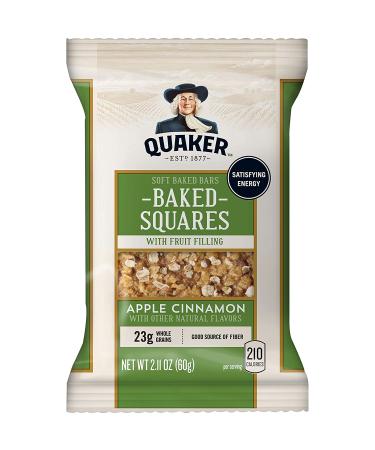 Quaker Baked Squares Variety Pack - Strawberry & Apple Cinnamon Soft Baked Bars (20 Bars) - Buy Online on GoSupps.com