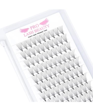 Premade Fans Eyelash Extensions 9D-D-0.07-12 Premade Volume Lash Extensions Pointed Base Fans 0.07 Premade Volume Fans C D Curl(9D-D-0.07 12mm)