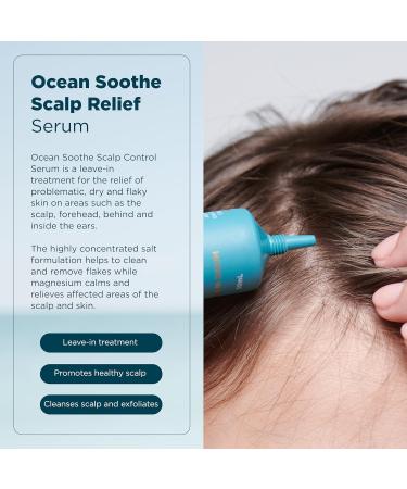 Ocean Soothe Scalp Relief Serum - Natural Magnesium Salt Treatment for Dry Flaky Skin 50mL | Quick Absorption Fragrance-Free Leave-In Treatment - Buy Online on GoSupps.com