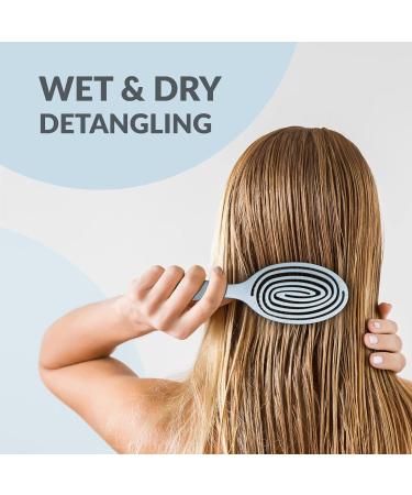 marQus Detangle Hair Brush - Ultra-soft Bristles for Men & Women - Tangle-Free Hair, Wet & Dry Use - 1pcs Arctic Brush - Buy Online on GoSupps.com