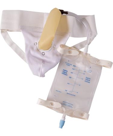 DMI Men's Portable Urinal with Elastic Waistband and Collection Bag - Holds 20 oz, Reusable - FSA & HSA Eligible - Buy Online on GoSupps.com